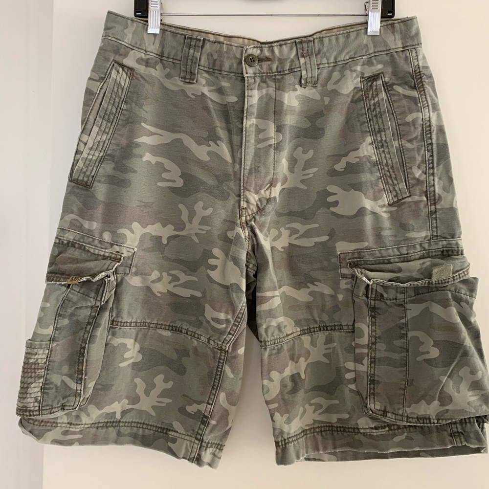 Men’s Army Print Cargo Shorts